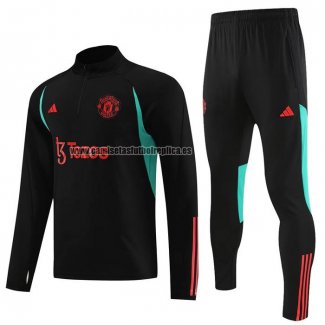 Chandal de Sudadera del Manchester United 2023-24 Negro